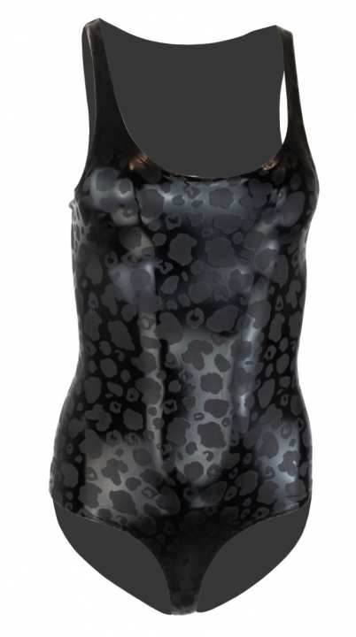 Damen Latex Body Muster Leopard Laser Edition gold metallic Damen Latex Body Muster Leopard Laser Edition gold metallic